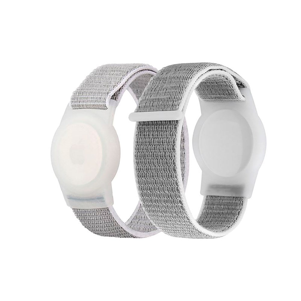 Apple Airtag - Nylon Beskyttelsescover m. Rem - Grå