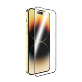 iPhone 14 Pro Max Mobile Origin EasyGlass Beskyttelsesglas - Gennemsigtig / Sort Kant