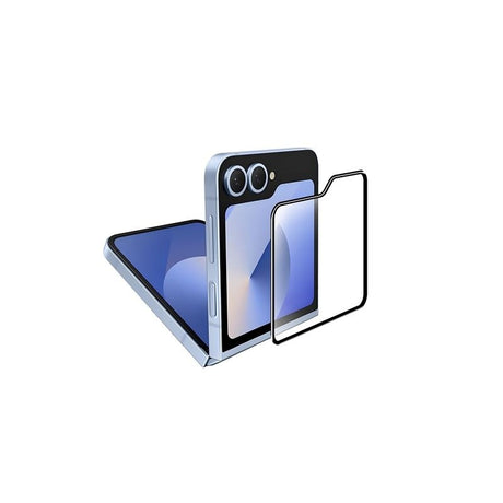 Samsung Galaxy Z Flip6 Mobile Origin EasyGlass Beskyttelsesglas - Gennemsigtig / Sort Kant