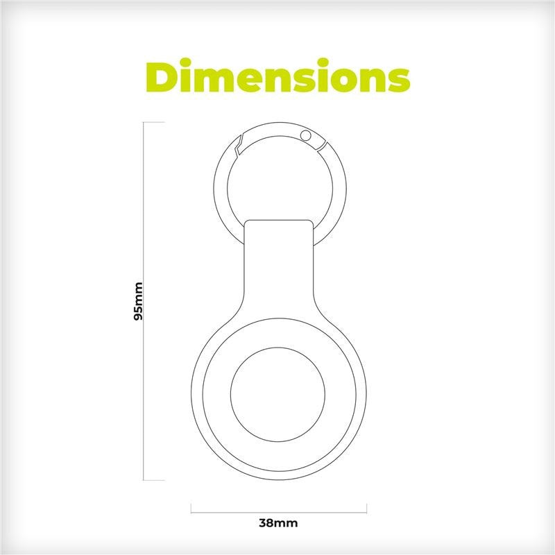 Mobile Origin - AirTag Nøglering - Hvid