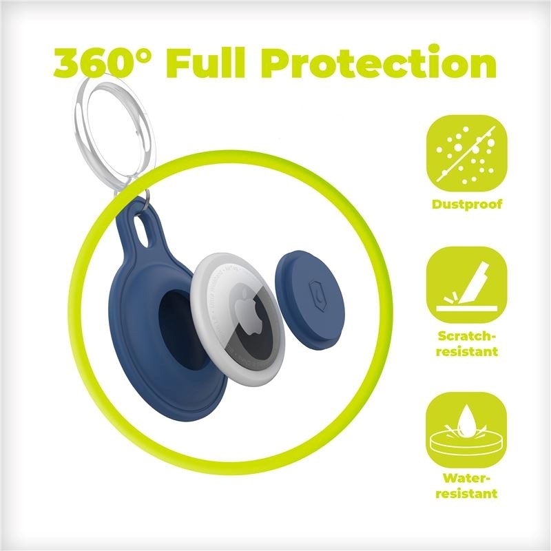 Mobile Origin Silikone AirTag Nøglering - Lilla