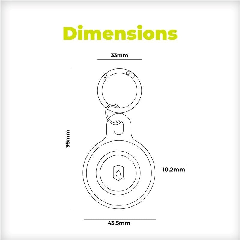 Mobile Origin Silikone AirTag Nøglering - Lilla