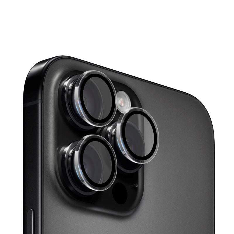 iPhone 16 Pro / 16 Pro Max Mobile Origin Easy Lens Guard - Kameralinsebeskytter - Gennemsigtig