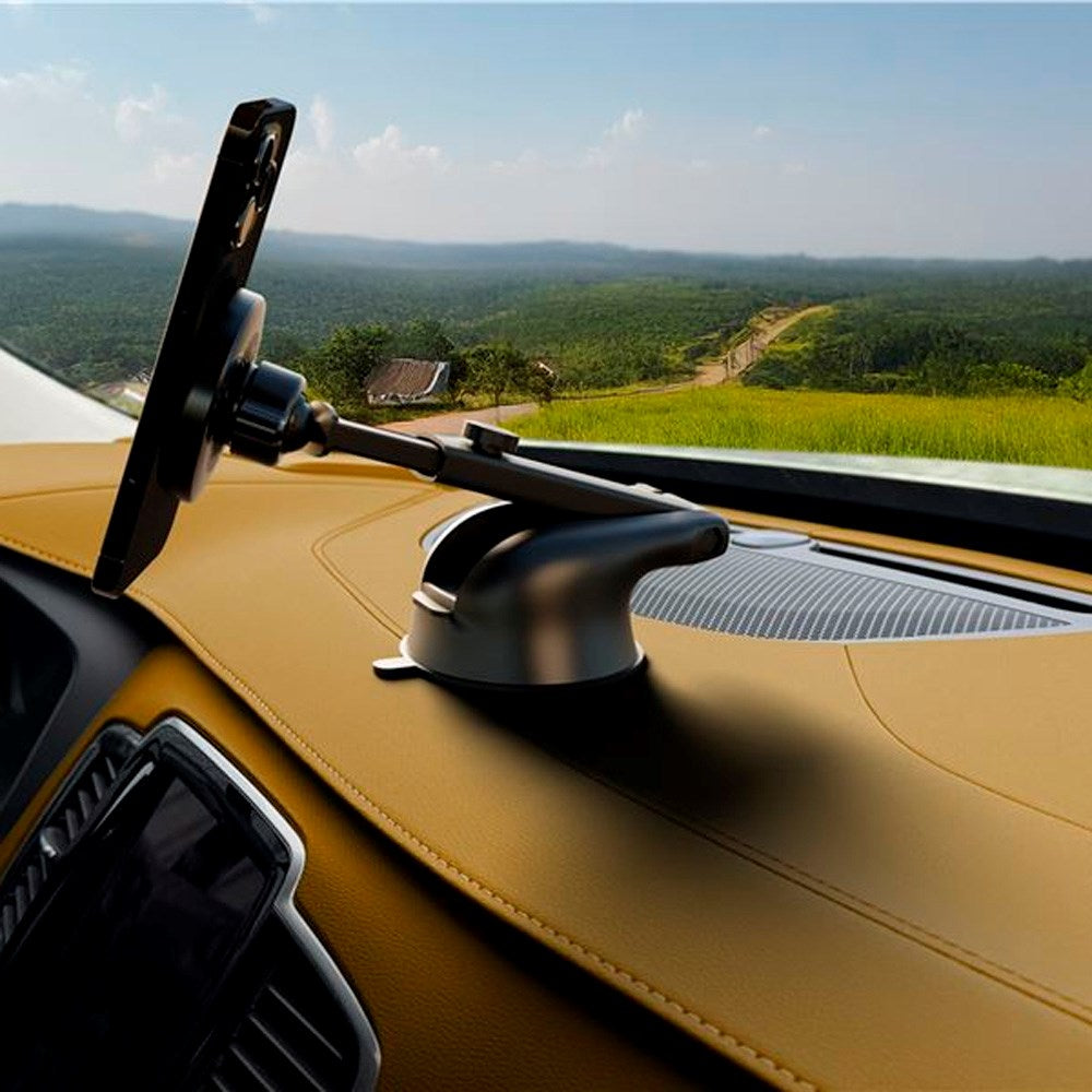 Mobile Origin - MO4 Trådløs Mobiloplader til Bil - 15W - MagSafe Kompatibel - Sort