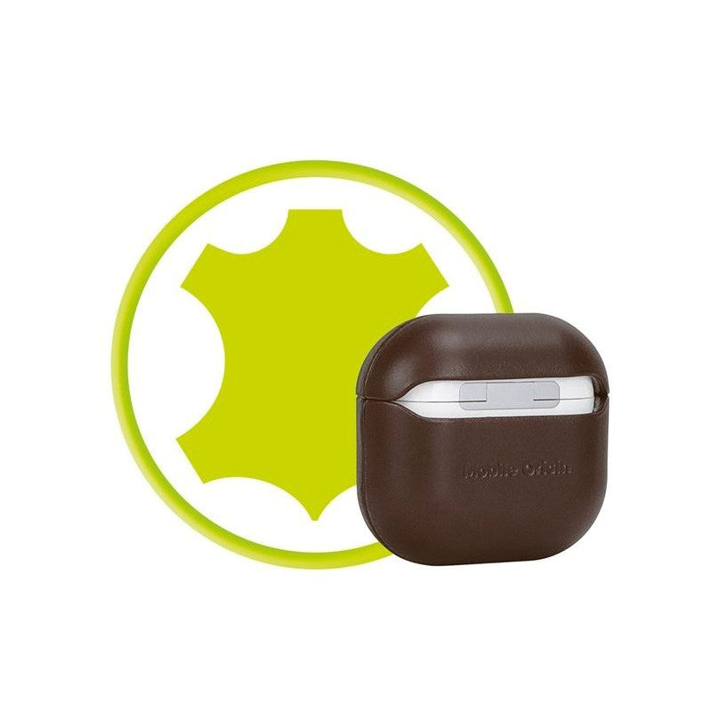 Apple AirPods (4. Gen.) Mobile Origin Ægte Læder Etui - Brun