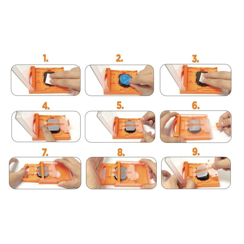 Mobile Origin Apple Watch 11 / 10 (46mm) Hybrid Skærmbeskyttelse - Gennemsigtig / Sort Kant