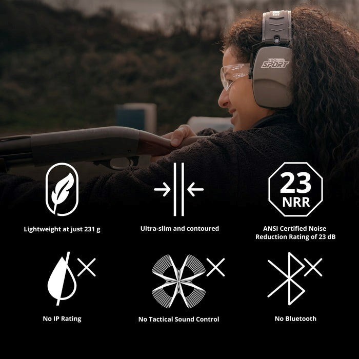 ISOtunes Sport Høreværn Slim Passiv - EN352 - Orange