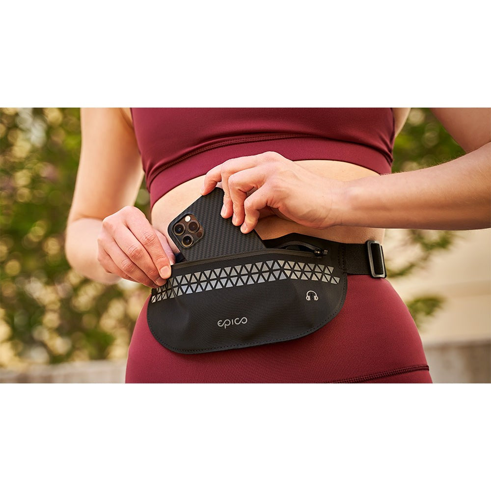 Epico Løbebælte til Telefon (Maks. Mobil: 250 x 105 x 10 mm) - Sort / Grå