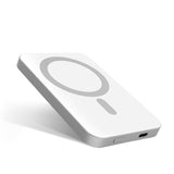 Epico 20W Aluminium Trådløs Powerbank 5.000 mAh m. USB-C Kabel - MagSafe Kompatibel - Sølv