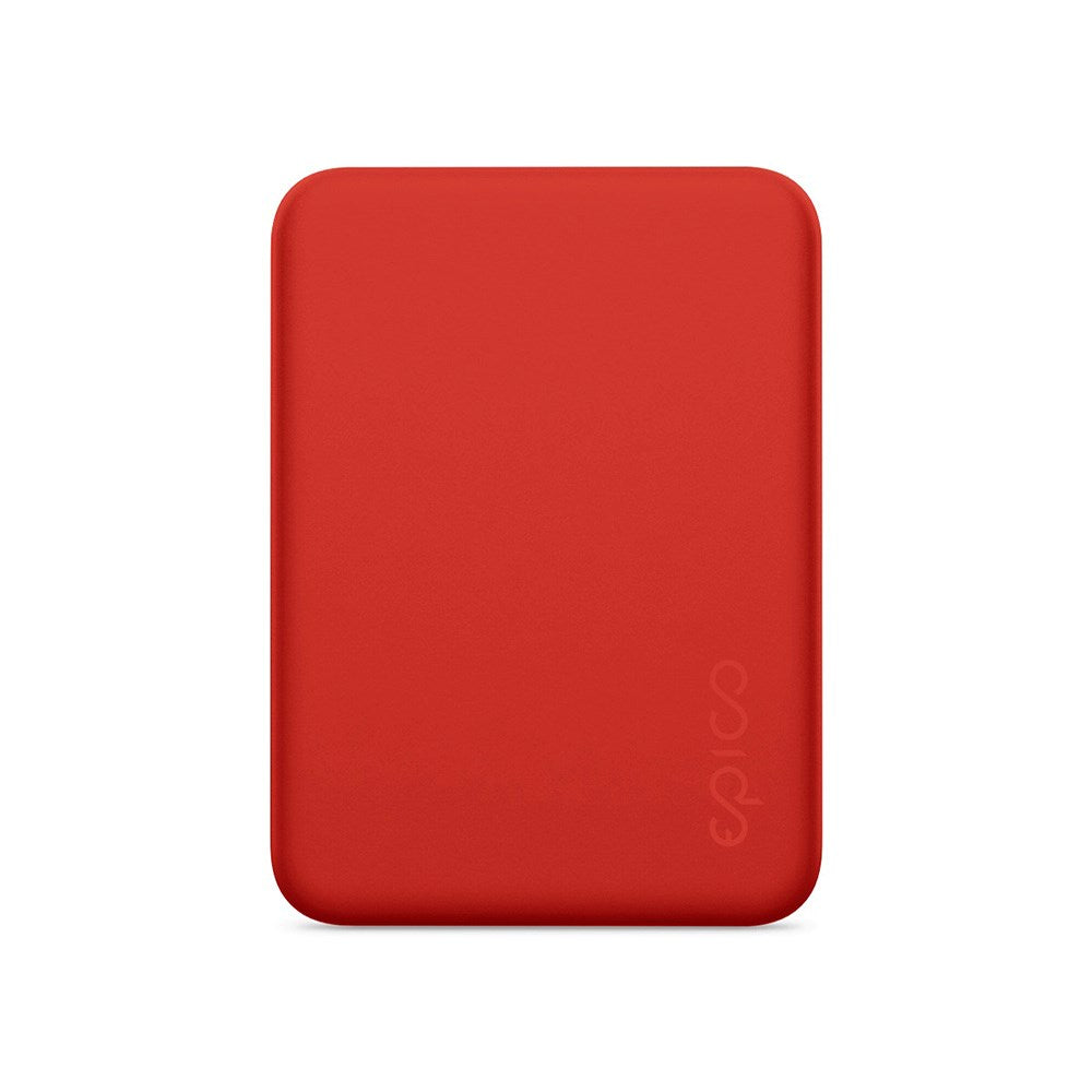 Epico 15W Trådløs Powerbank 4.200 mAh m. USB-C & Lightning Kabel - MagSafe Kompatibel - Rød