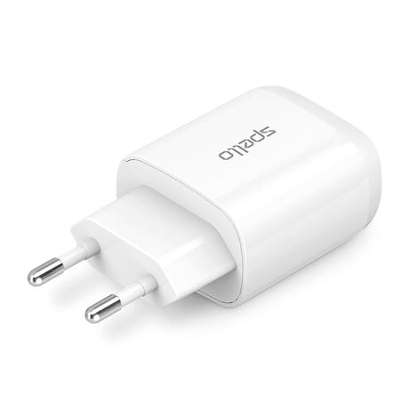 Spello 20W Vægoplader m. USB-C PD - Hvid