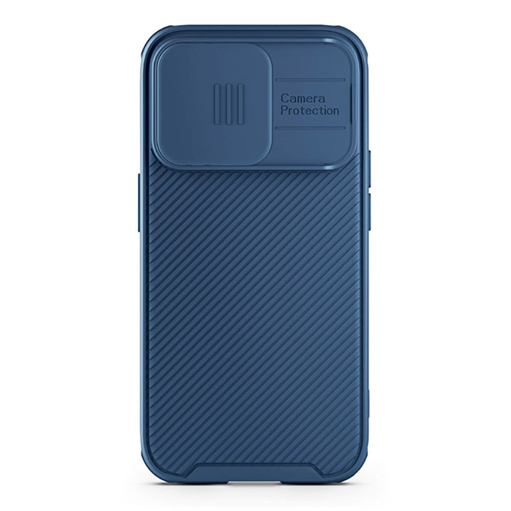 iPhone 15 Pro Spello Durable Magnetic Cover m. Cam Slider - MagSafe Kompatibel - Blå