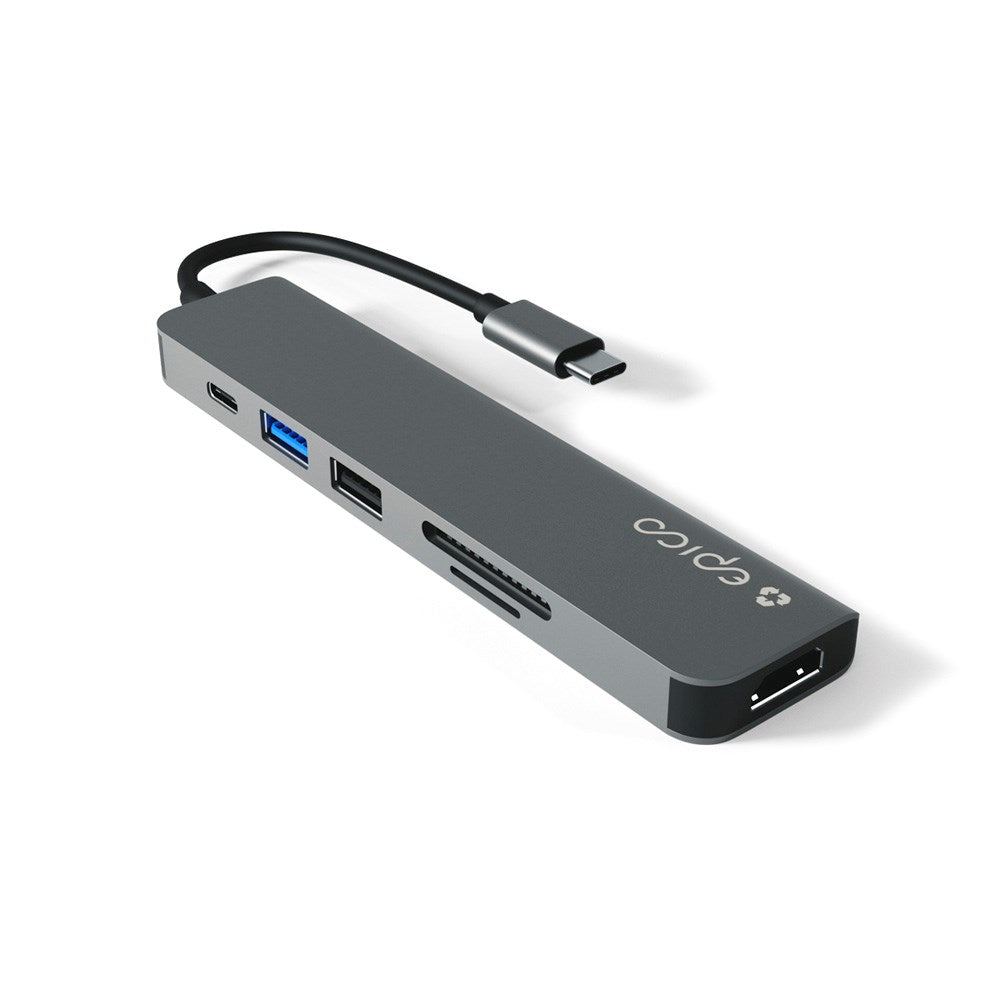 Epico - Resolve 8K Aluminium 6-i-1 Hub - Space Grey