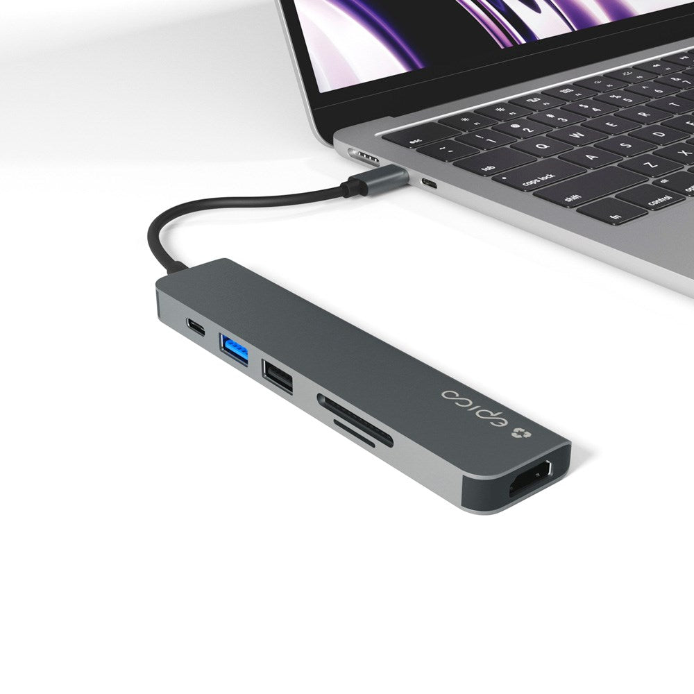 Epico - Resolve 8K Aluminium 6-i-1 Hub - Space Grey