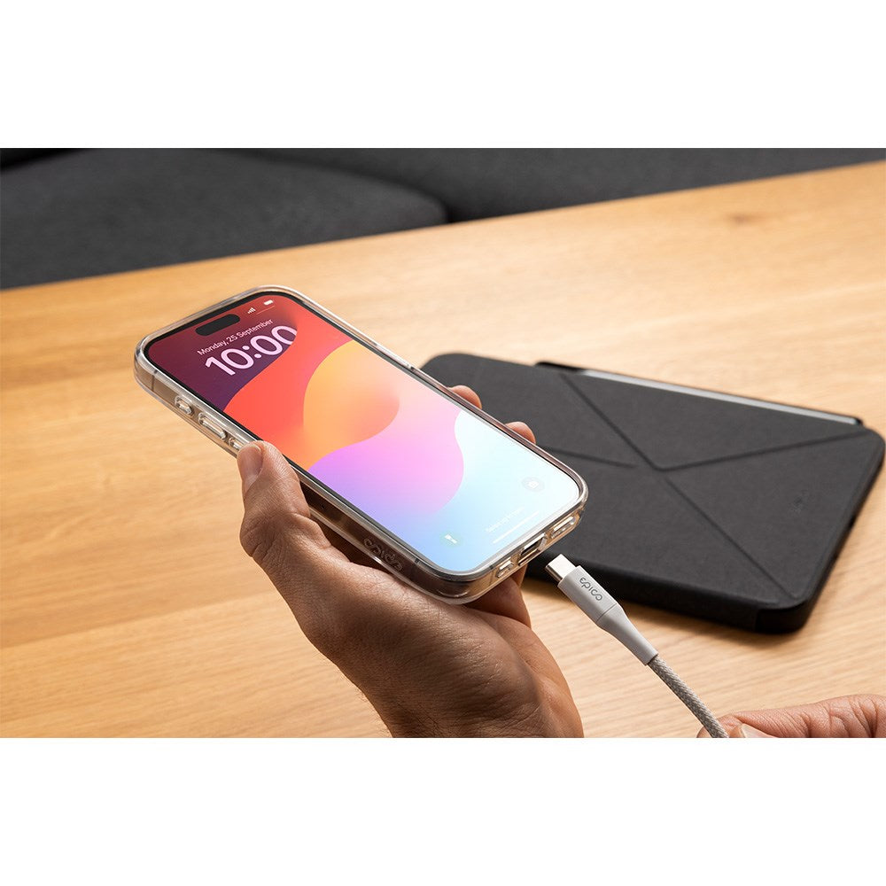 Epico Braided 18W USB-A til USB-C Kabel - 120cm - Hvid