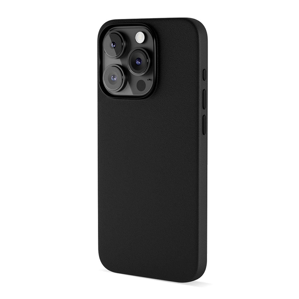 iPhone 15 Pro Epico Mag+ Leather Cover - MagSafe Kompatibel - Sort
