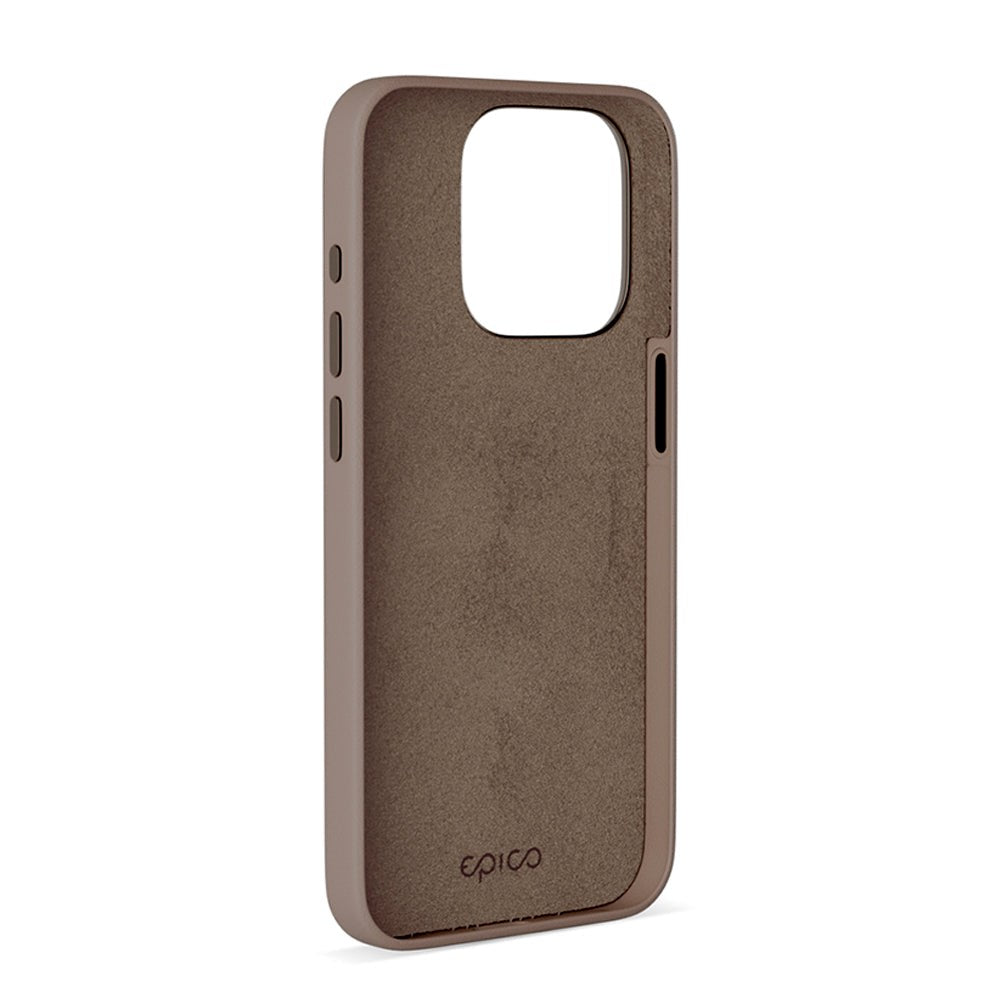 iPhone 15 Pro Epico Mag+ Leather Cover - MagSafe Kompatibel - Sand