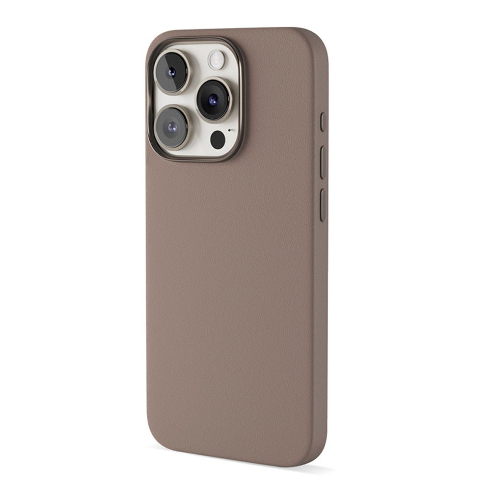 iPhone 15 Pro Epico Mag+ Leather Cover - MagSafe Kompatibel - Sand