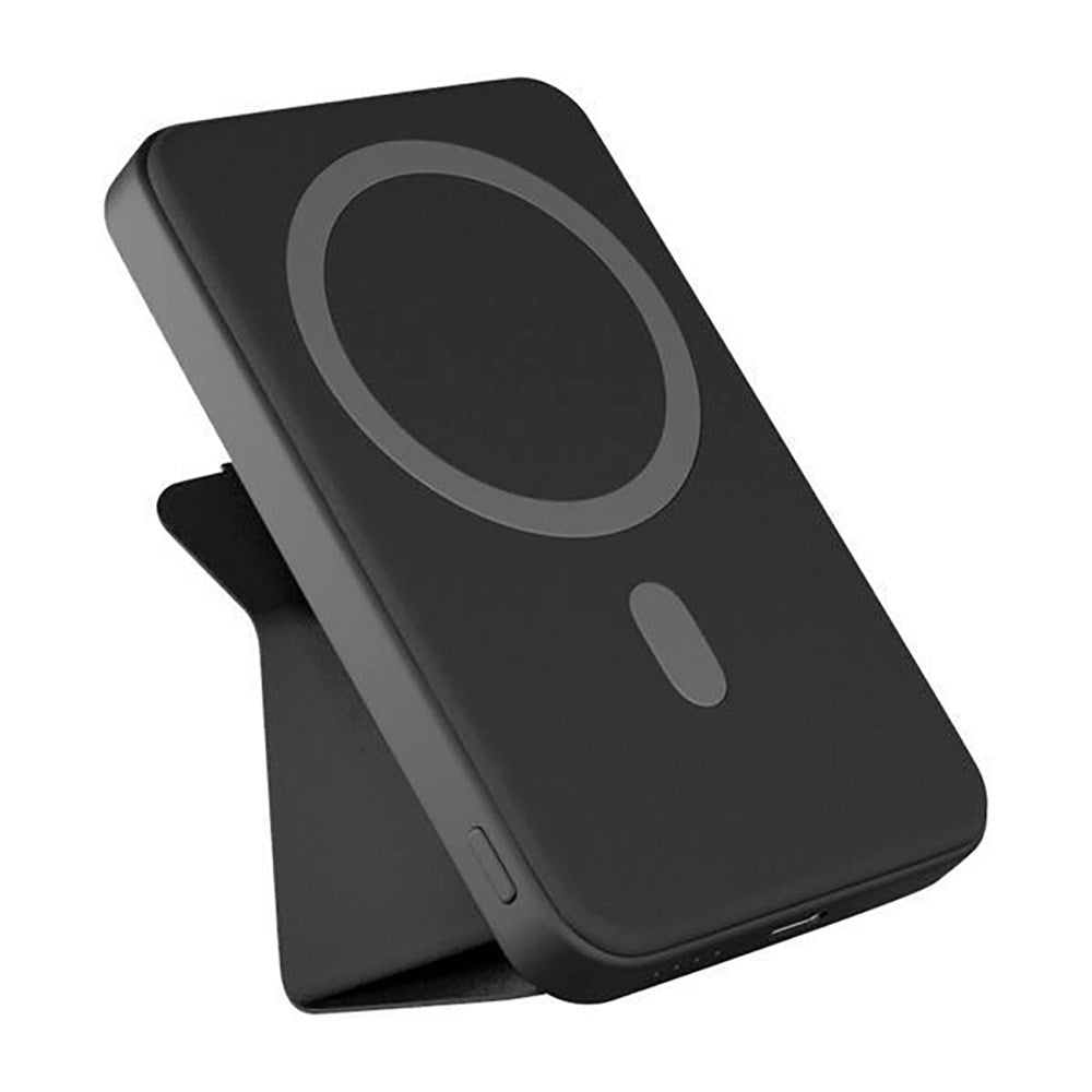 Epico Mag+ Stand 7000 mAh Aluminium Powerbank 20W - MagSafe Kompatibel - Sort