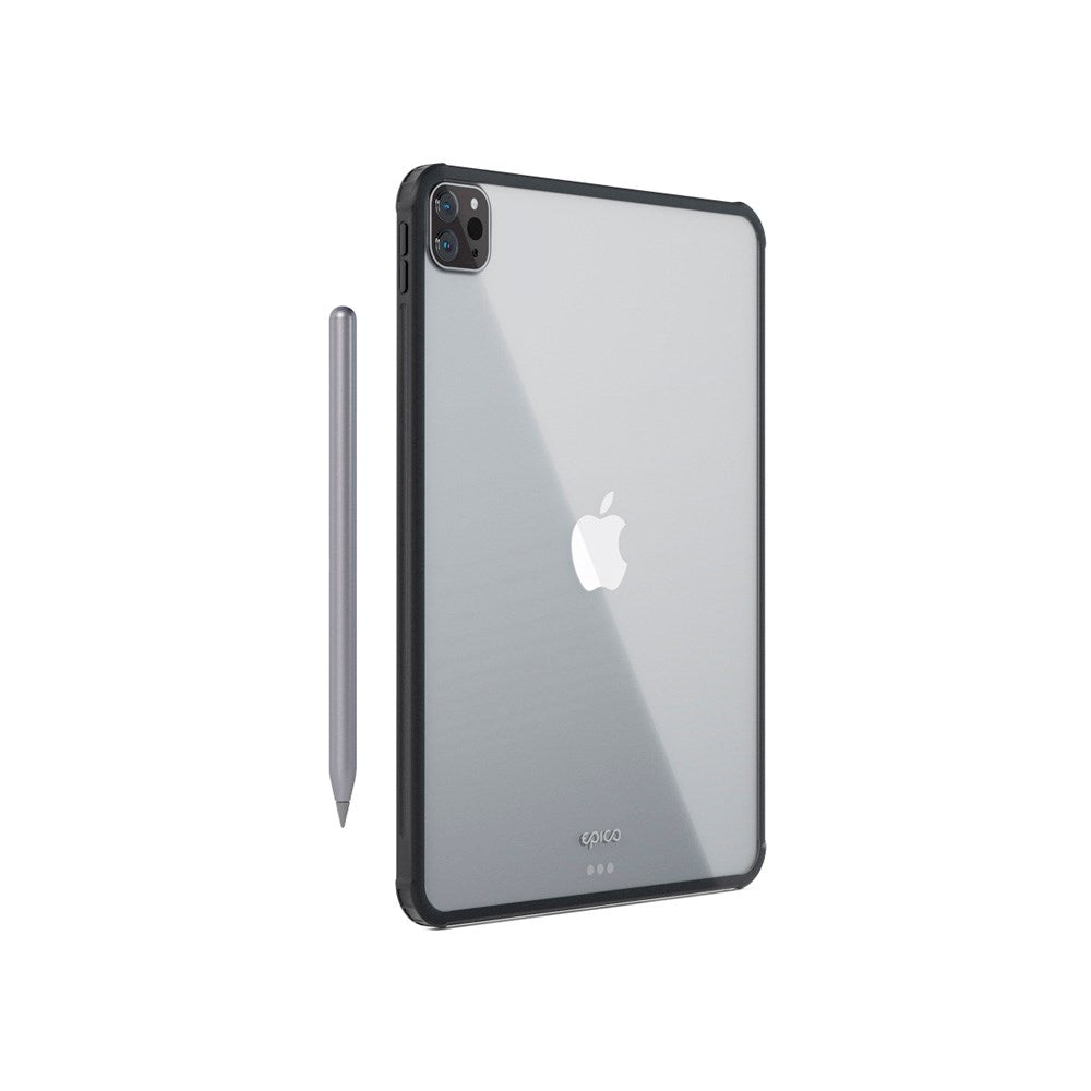 EPICO iPad Pro 12.9" / iPad Air 13" (M2) Cover - Gennemsigtig / Sort