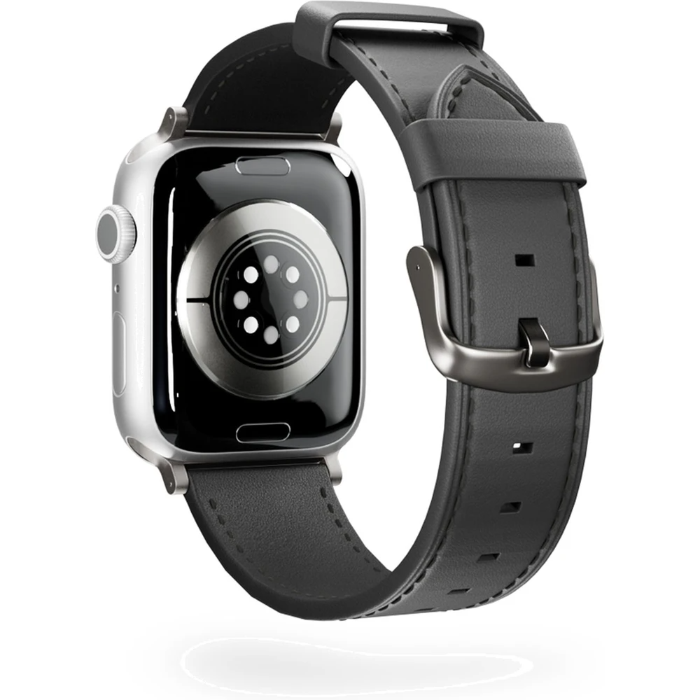 Epico - Apple Watch (42/44/SE/45/46/49mm) - Ægte Læder Rem - Sort