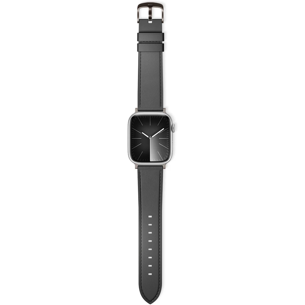 Epico - Apple Watch (42/44/SE/45/46/49mm) - Ægte Læder Rem - Sort
