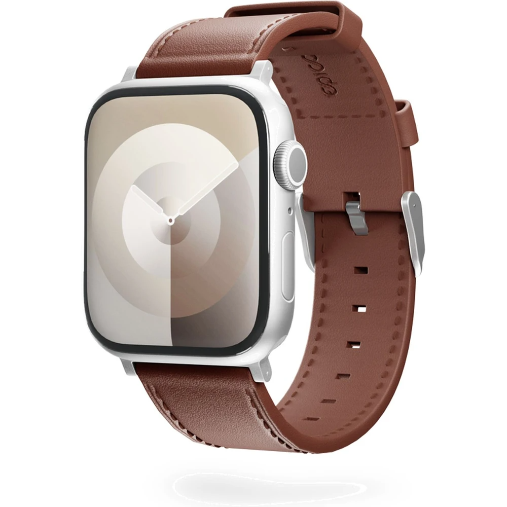 Epico - Apple Watch (42/44/SE/45/46/49mm) - Ægte Læder Rem - Brun