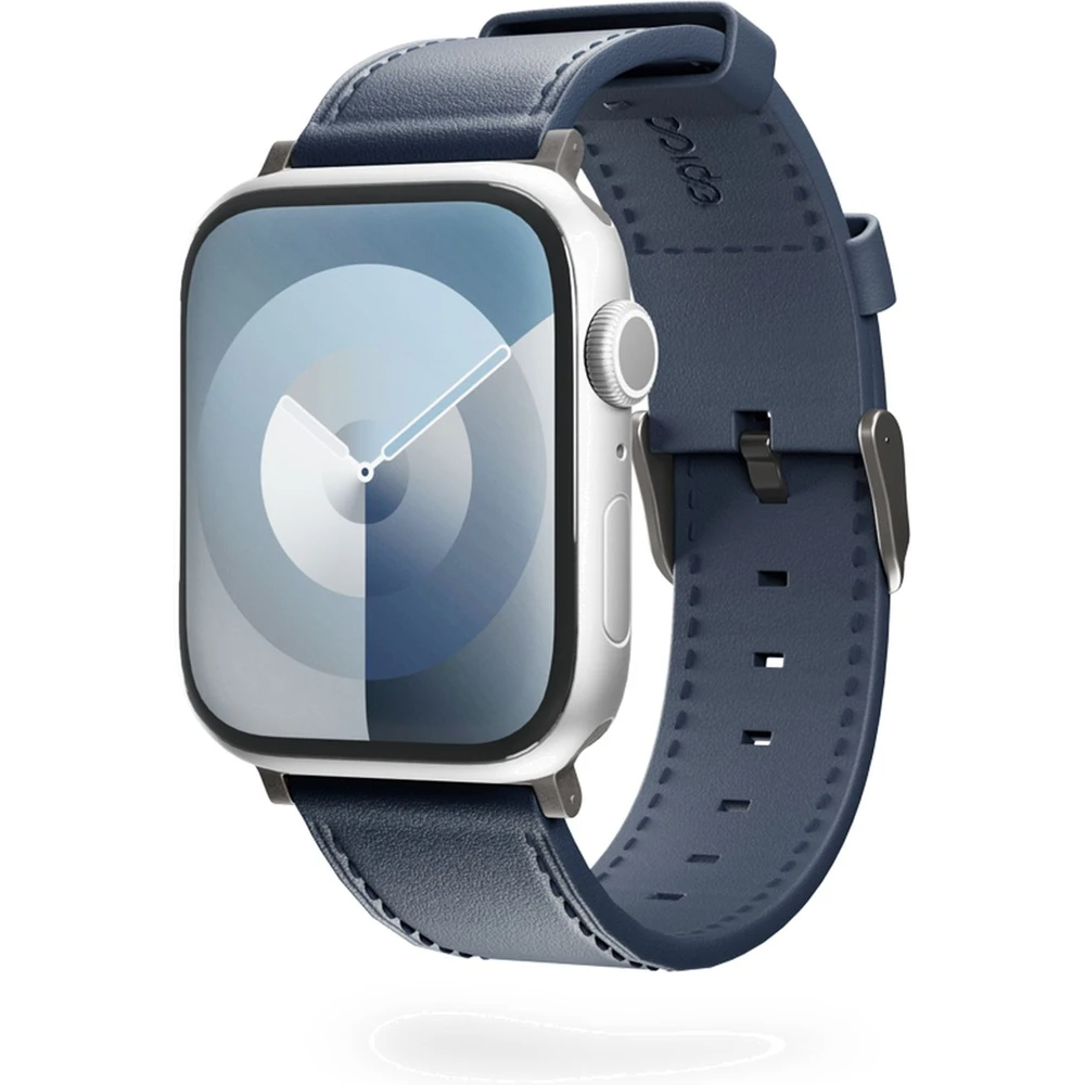 Epico - Apple Watch (38/40/SE/41/42mm) - Ægte Læder Rem - Blå