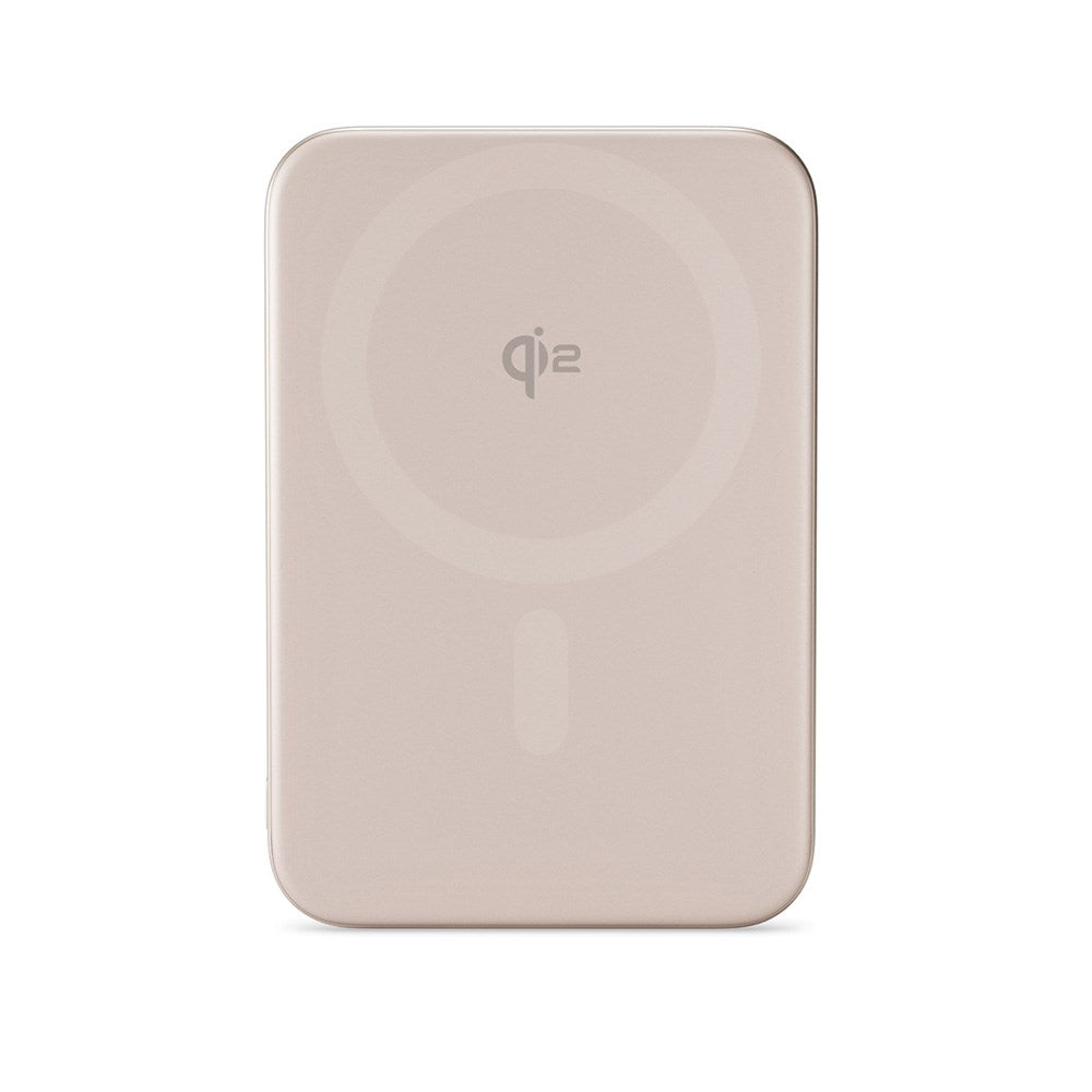 Epico 15W 5000 mAh UltraPack EM51 Power Bank m. USB-C - Qi2 / MagSafe Kompatibel - Desert Titanium