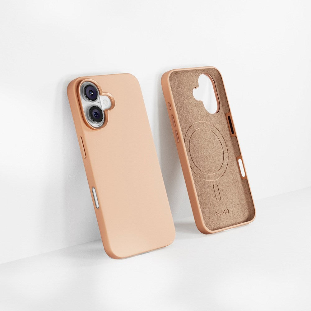 iPhone 16 Epico Mag+ Silikone Case - MagSafe Kompatibel - Desert Titanium