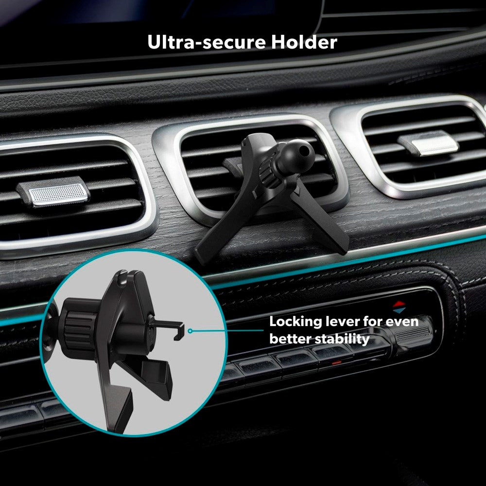 Epico UltraDrive Qi2 Magnetisk Mobilholder til Ventilationen - Sort