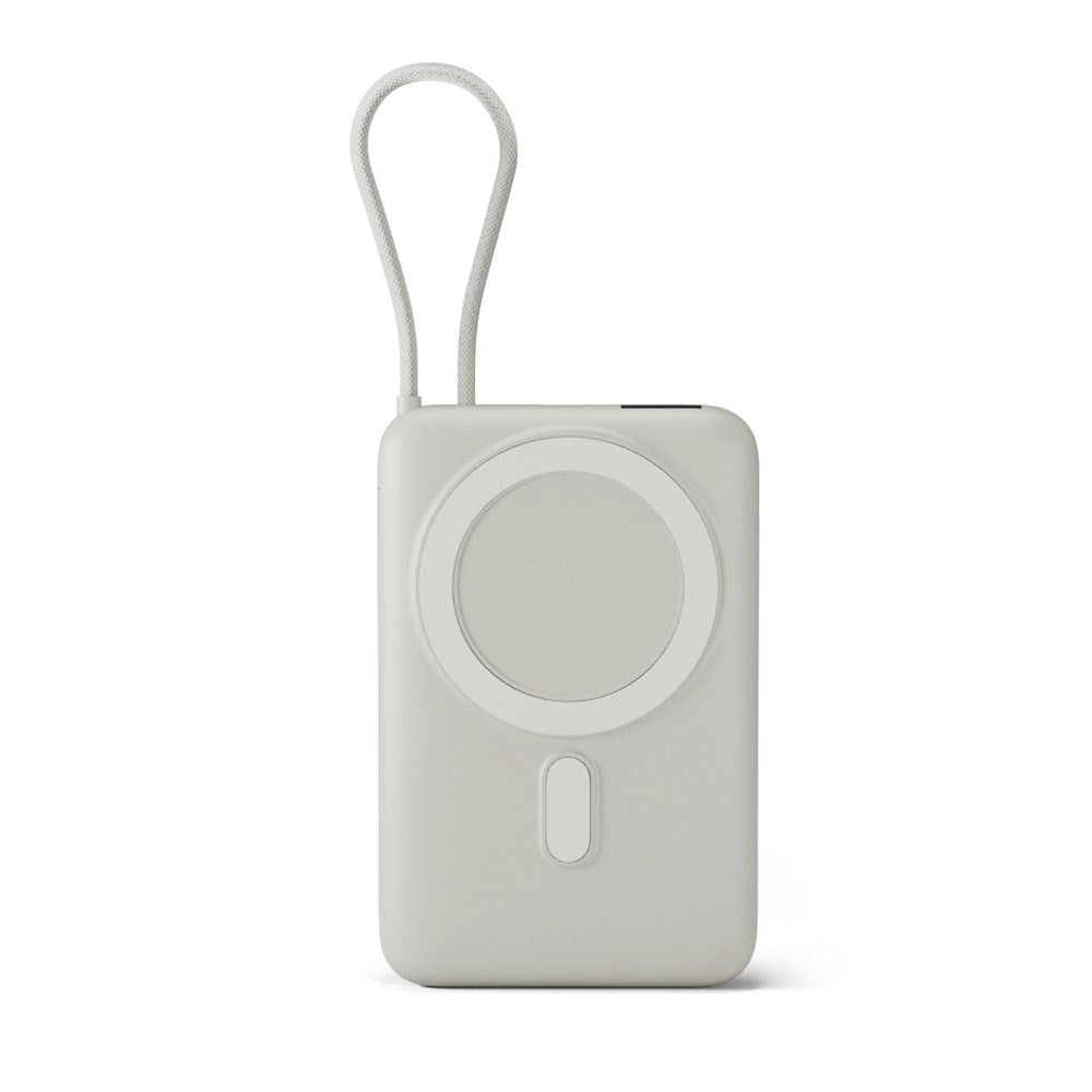 Epico UltraPack 15W Power Bank 10.000 mAh - inkl. USB-C Kabel og Stander - MagSafe / Qi2 Kompatibel - Grå