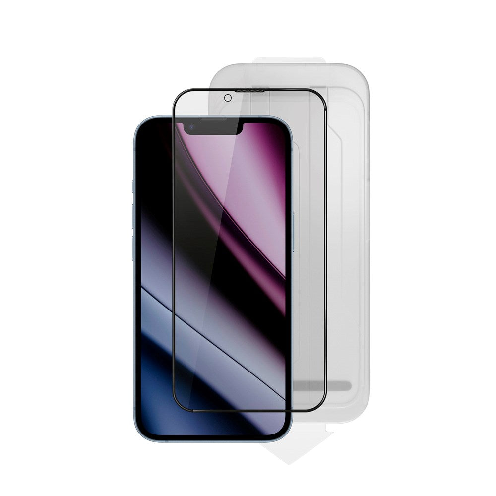 Epico - iPhone 16e / 14 / 13 / 13 Pro AntiBlue Glass 3D Skærmbeskyttelsesglas - Installationsramme - Gennemsigtig