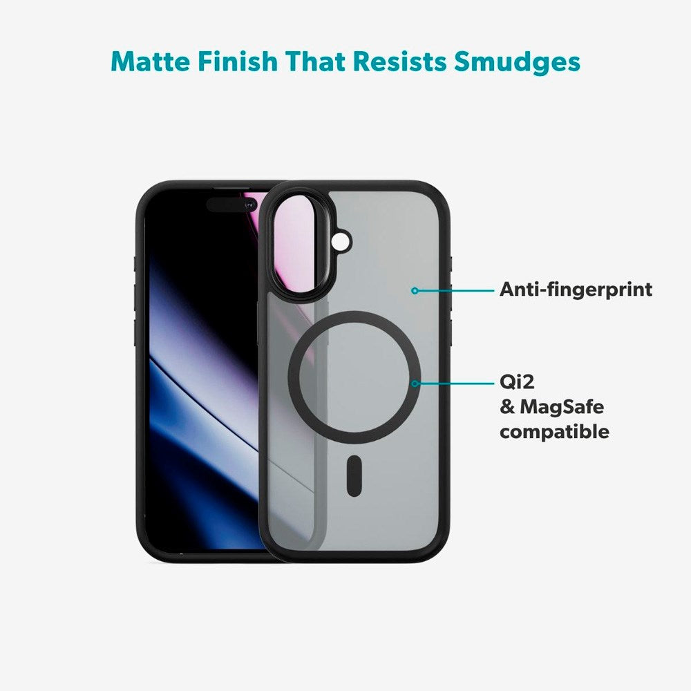 Epico HeroMatte Pro Mag+ Cover - iPhone 17 - MagSafe Kompatibel - Sort