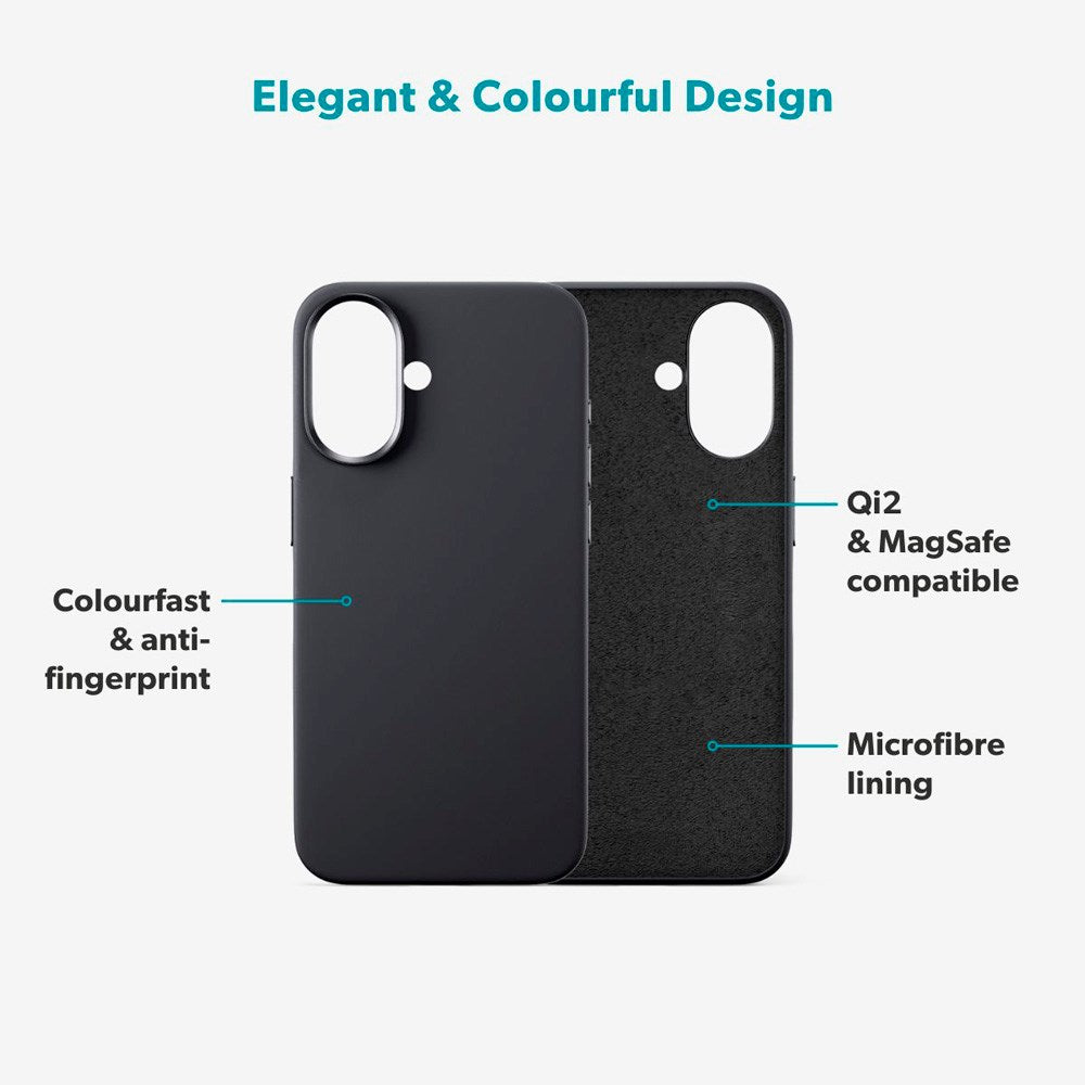 Epico Silicone Pro Mag+ Cover - iPhone 17 - MagSafe Kompatibel - Black