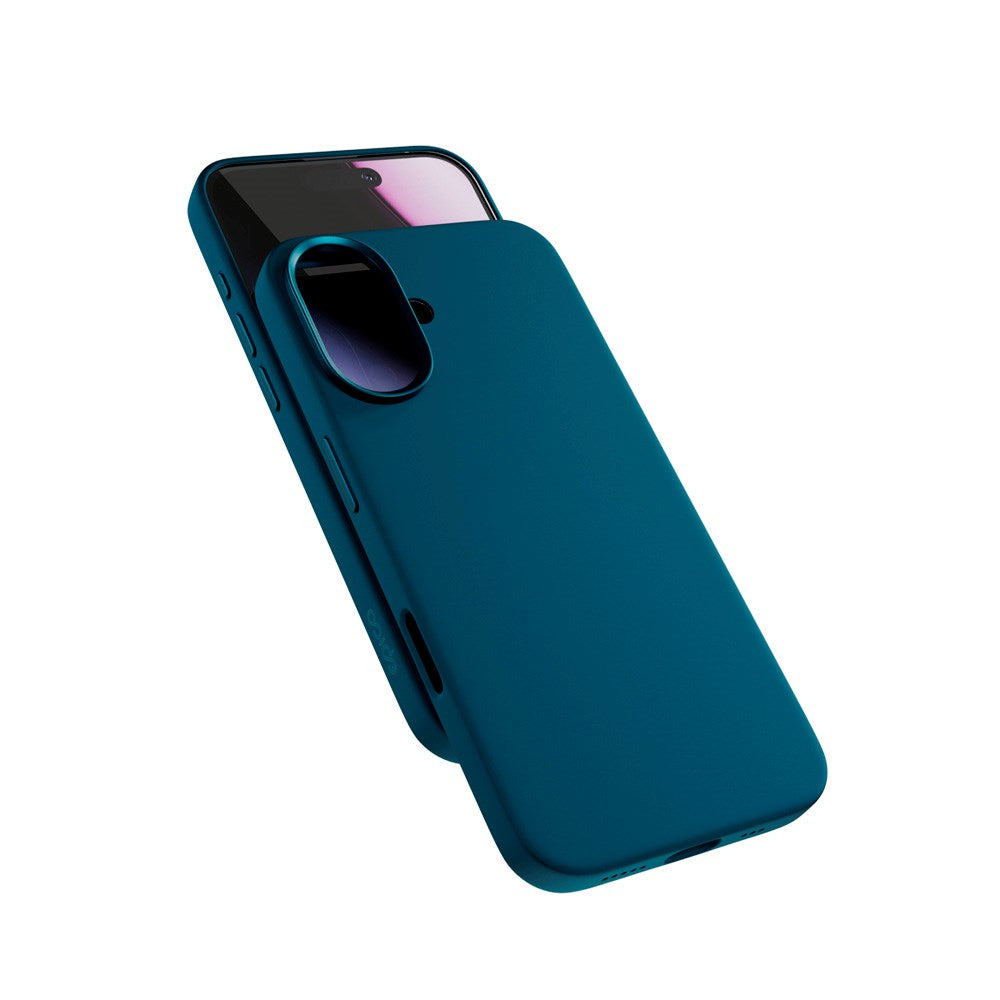Epico Silicone Pro Mag+ Cover - iPhone 17 - MagSafe Kompatibel - Petrol Blue