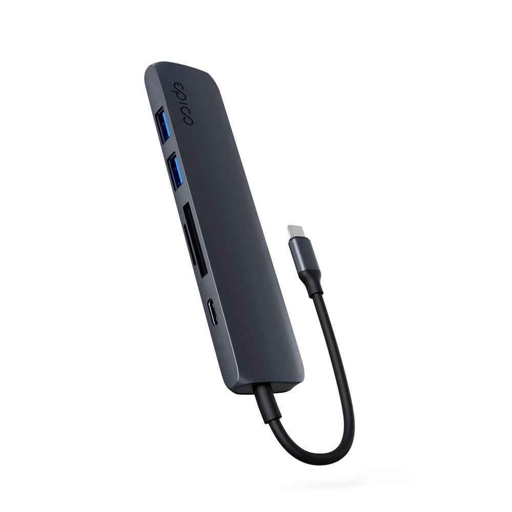 6-i-1 Aluminium Hub 8K - Epico - Midnight