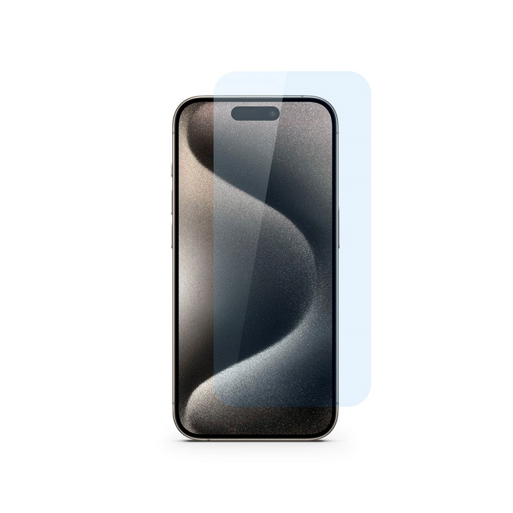 Epico - iPhone 15 Pro Max - Glass Standard Fit Skærmbeskyttelsesglas m. Installationsramme - Gennemsigtig