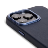 Decoded iPhone 14 Pro Læder Mobil Cover - MagSafe Kompatibel - Navy