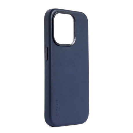 Decoded iPhone 15 Pro Max Læder Mobil Cover - MagSafe Kompatibel - True Navy