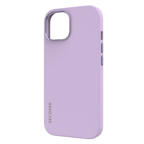 Decoded iPhone 15 AntiMicrobial Silikone Mobil Cover - MagSafe Kompatibel - Lavender