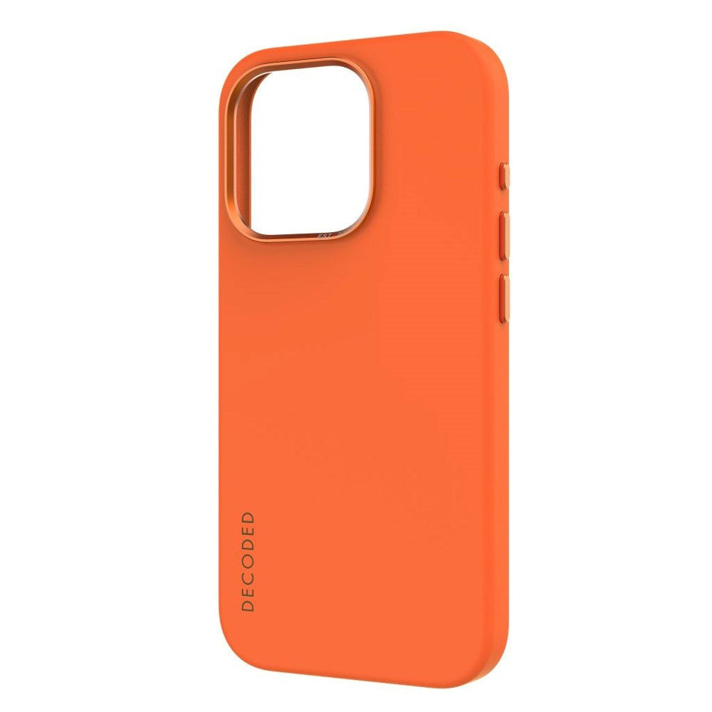 Decoded iPhone 15 Pro AntiMicrobial Silikone Mobil Cover - MagSafe Kompatibel - Apricot