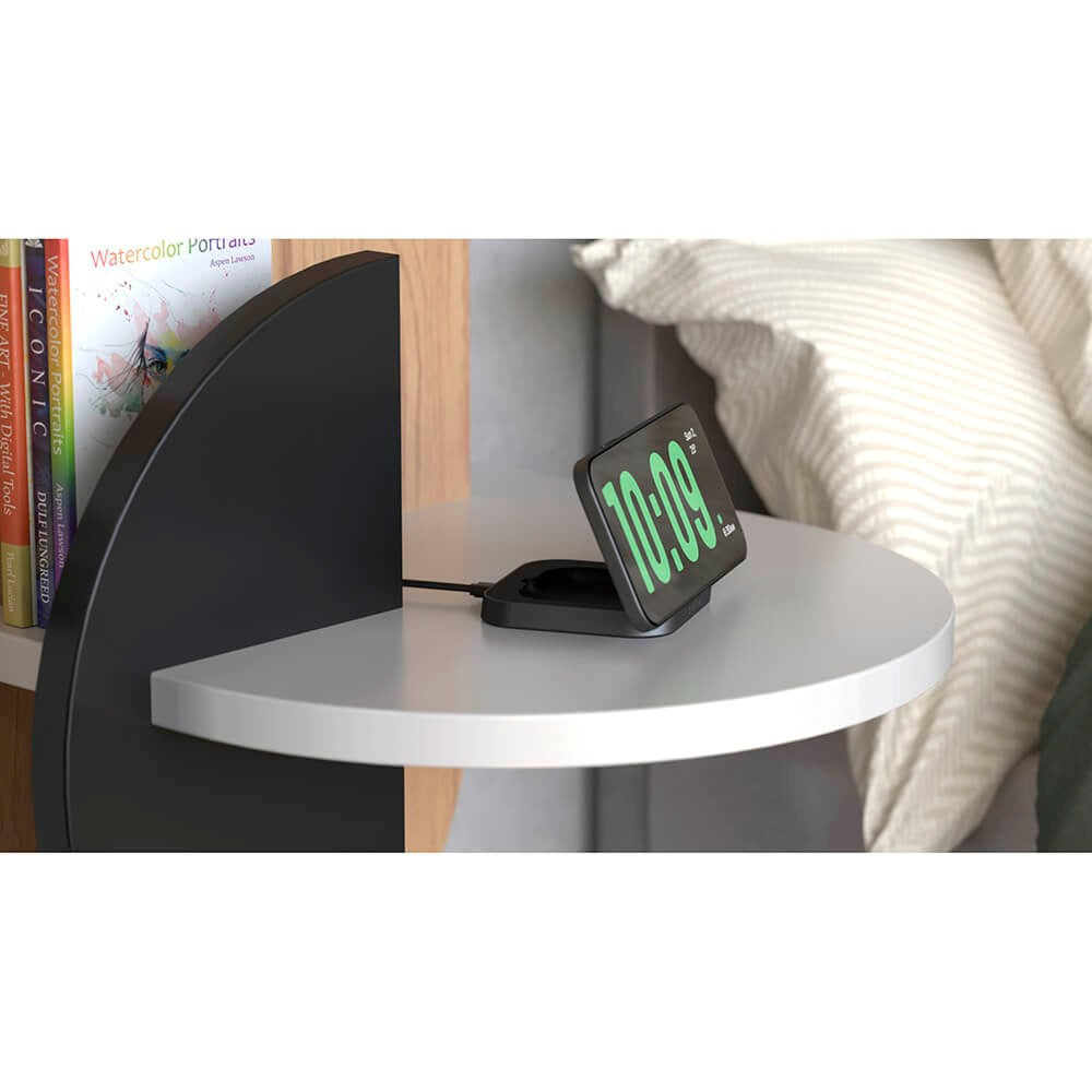 Zens 15W Magnetic Nightstand Qi Oplader - MagSafe Kompatibel - Sort