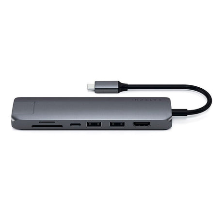 Satechi Slim 7-i-1 USB-C Adapter - Space Grey