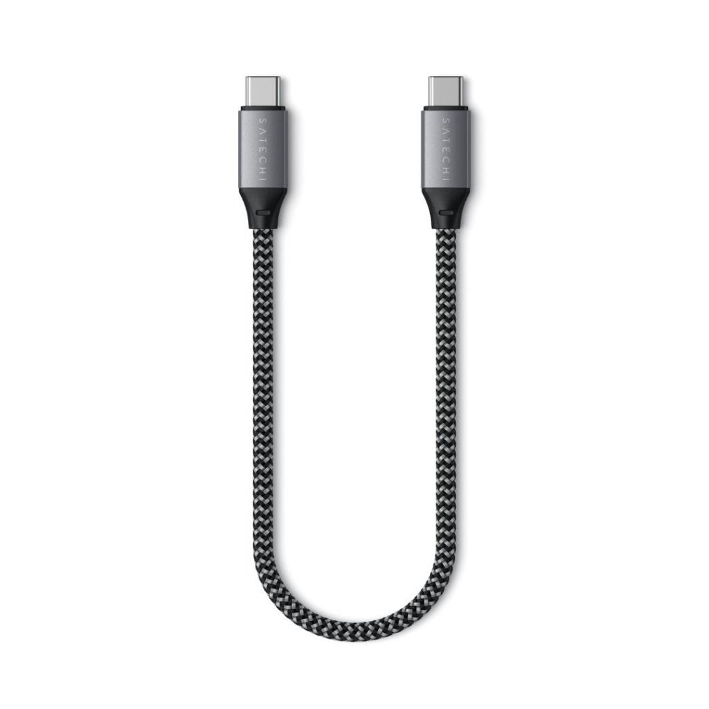 Satechi USB-C til USB-C Kabel 100W - 25cm - Space Grey