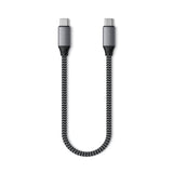 Satechi USB-C  til USB-C Kabel 100W - 25cm - Space Grey