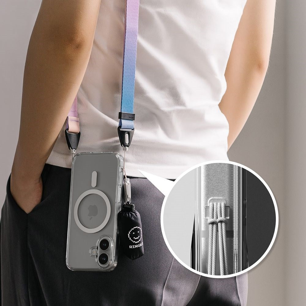 Ringke iPhone 16 Fusion Mobil Cover - MagSafe Kompatibel - Gennemsigtig