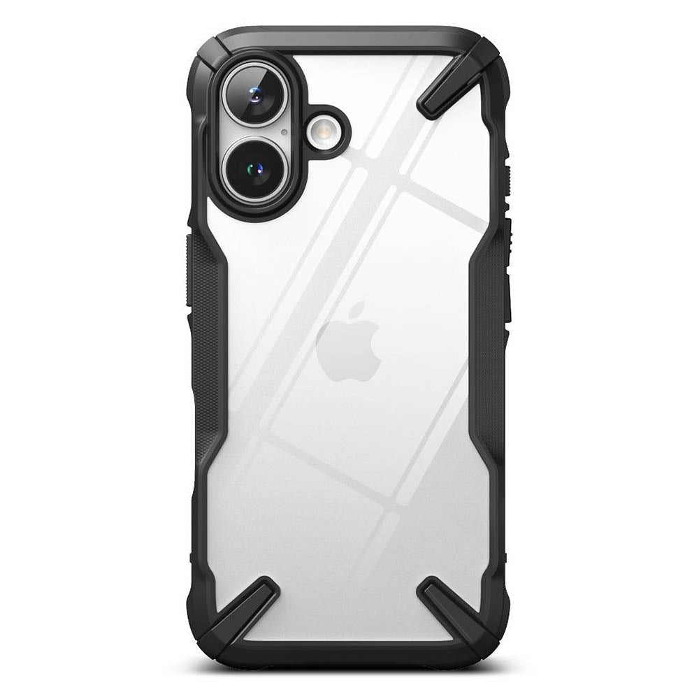 Ringke iPhone 16 Fusion X Mobil Cover - Gennemsigtig / Sort