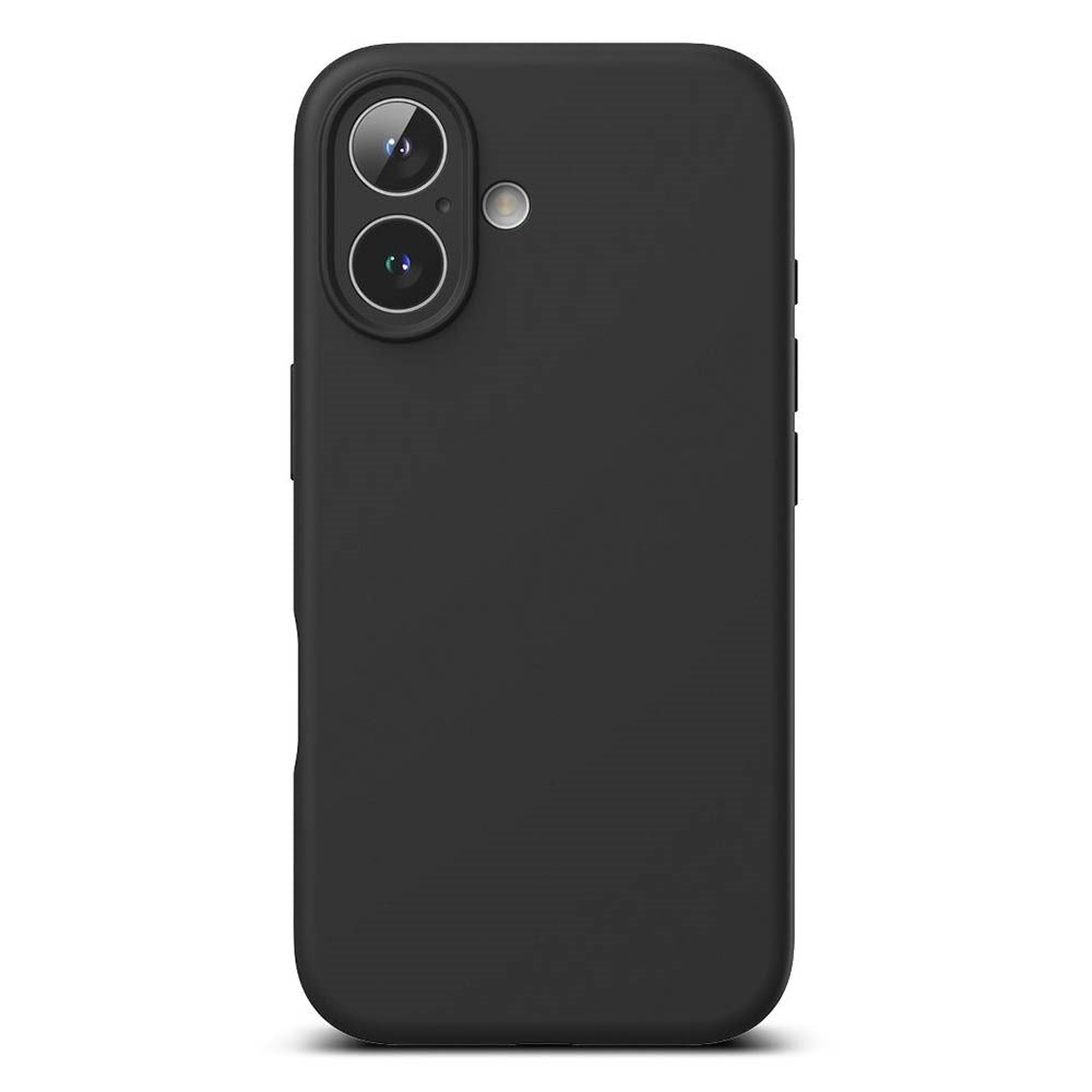 Ringke iPhone 16 Silikone Mobil Cover - MagSafe Kompatibel - Sort