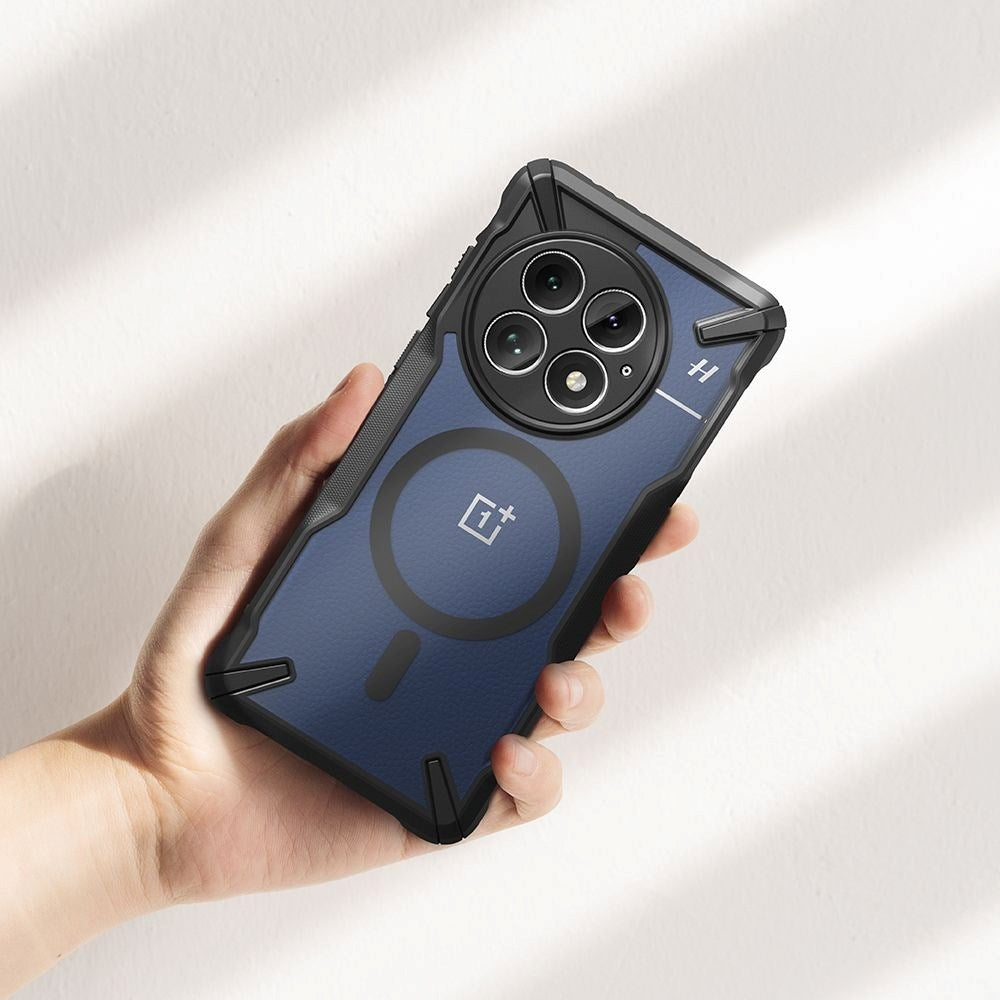 Ringke OnePlus 13 Fusion X Bagside Cover - MagSafe Kompatibel - Sort / Gennemsigtig